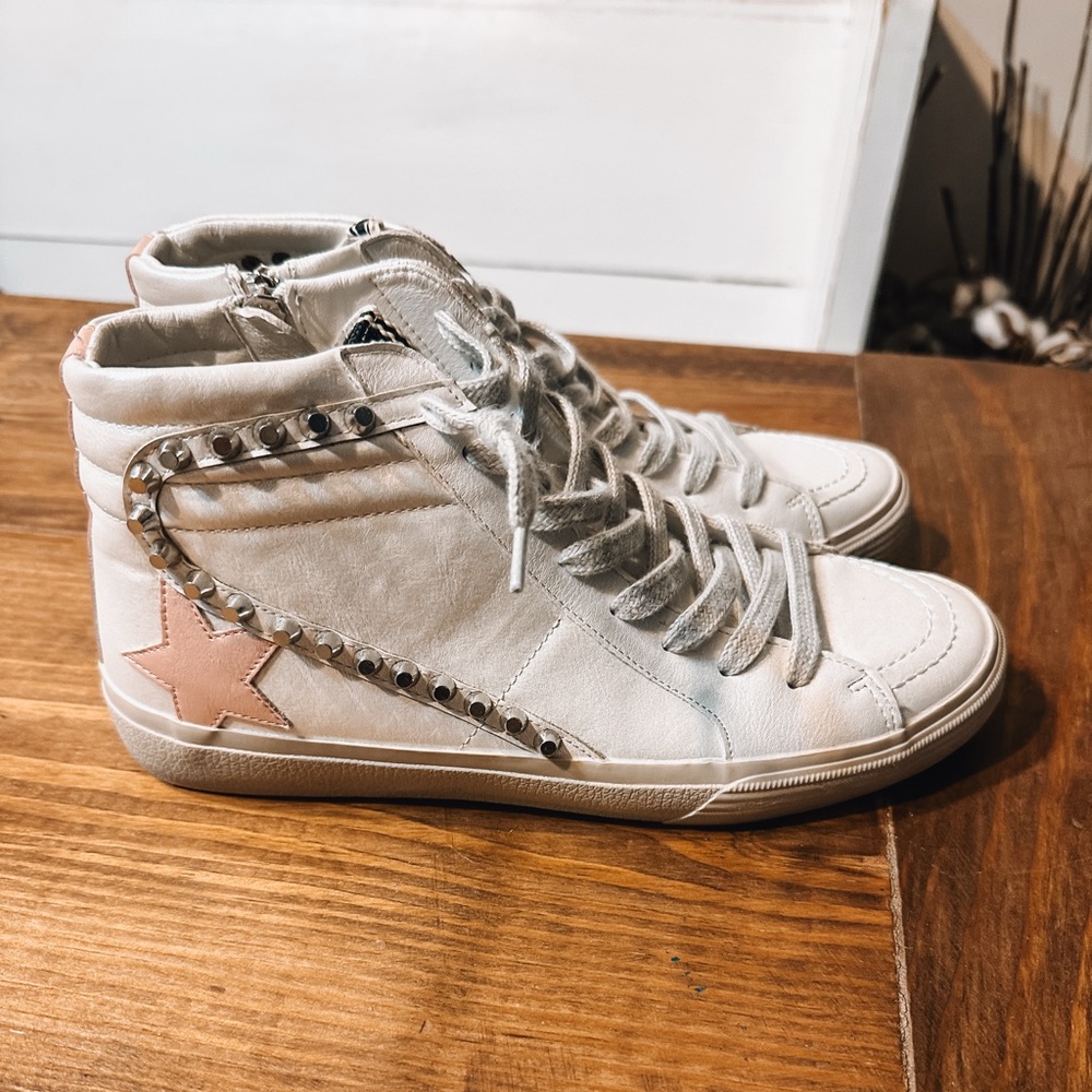 ShuShop Riri Hightop Sneaker Pearl - Picture 3 of 7